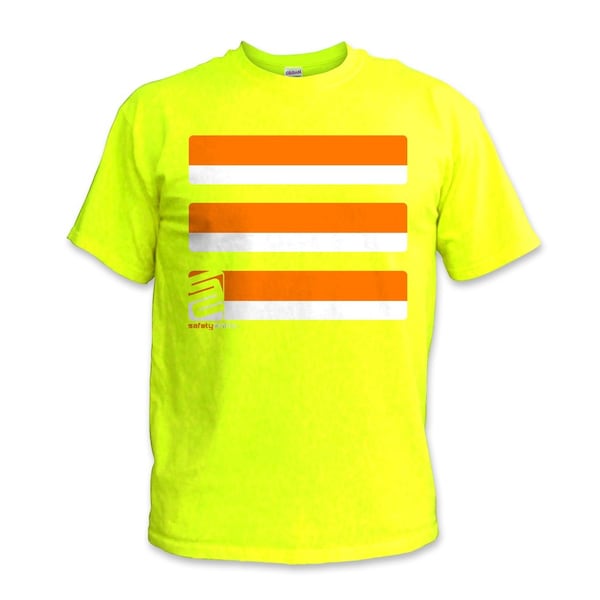Basic High Visibility Tee, Safety Green, 2XL